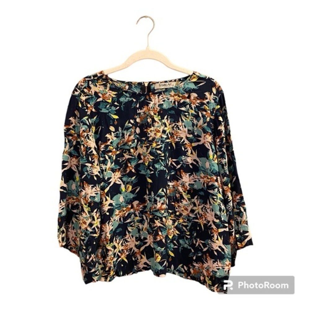 Anthropologie Sam & Lavi Floral and Foliage Blouse